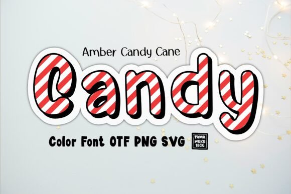 Amber Candy Cane: A Festive Font for Your Holiday Projects