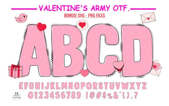 Capturing the Essence of Romance with Valentine’s Army Polka Dot Alphabet