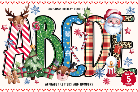 Christmas Holiday Doodle: A Festive Font for Joyful Designs