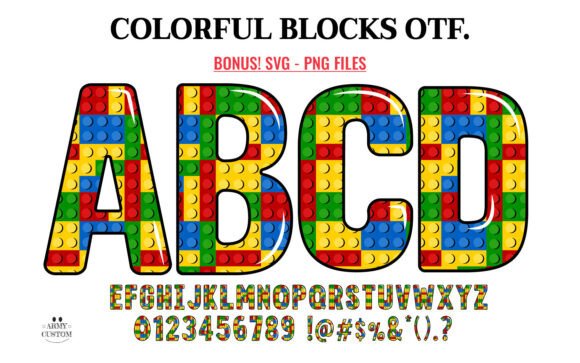 Colorful Blocks: A Font for Playful, Modern Design