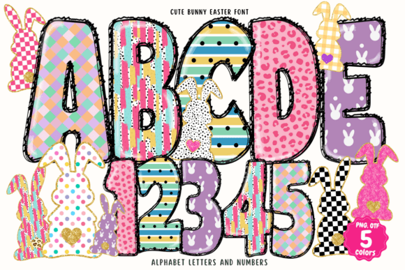 Cute Bunny Easter Font: A Whimsical Typeface for Spring Projects