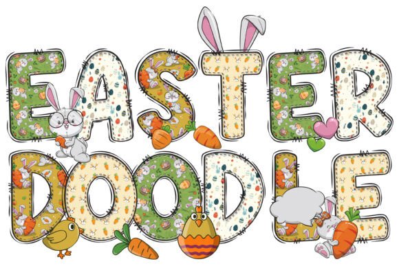 Elevate Your Spring Projects with the Easter Doodle Alphabet