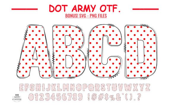 Embrace Warmth with the Dot Pattern Font