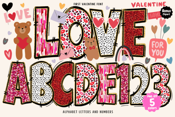 First Valentine: Crafting Romance with a Handwritten Typeface