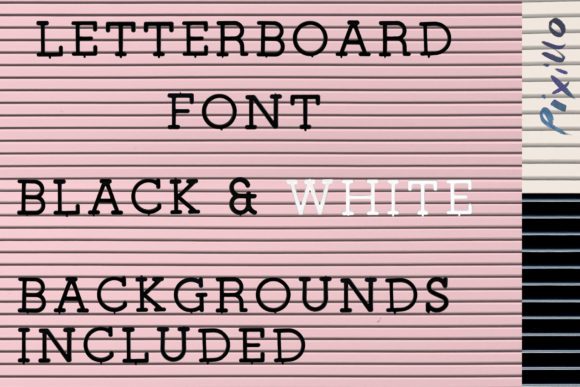 Letterboard: Realism Meets Retro in a Creative Font
