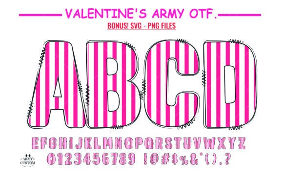 Love Valentine's Stripe: A Font That Doodles Its Way to Your Heart