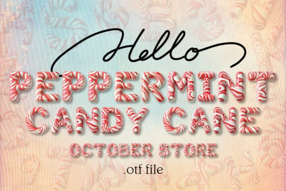 Peppermint Candy Cane Christmas Font: Festive Design Guide