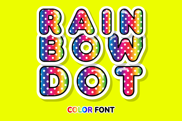 Rainbow Dot: A Playful Polka Dot Typeface for Creative Projects