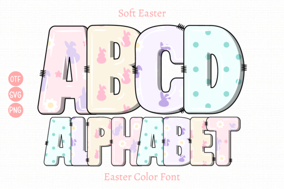 Soft Easter: A Playful Color Font for Creative Projects