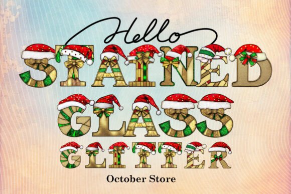 Stained Glass Glitter: A Font That Captures Christmas Magic