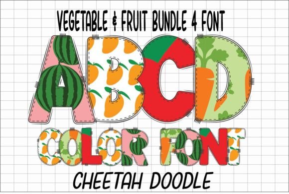 Vegetable & Fruits: A Font That Feels Like Fresh Market Finds